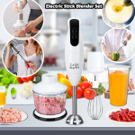 Cyber Electric Stick Blender Set With Chopper & Whisk And Measuring Cup 200 Watts, CYSB-3324