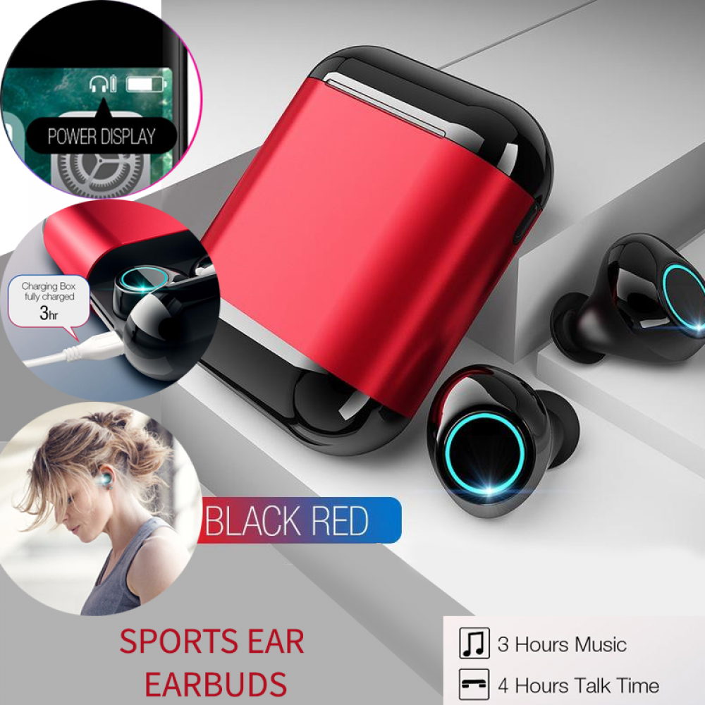 New S7 TWS Sports In Ear Earbuds Wireless Earphones Stereo Headset With Charging Box, S7TWS