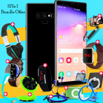 12 In 1 Bundle Offer, Ahamda Basic 6 Smartphone with 4G, Universal Rotating Phone Plate Holder, Portable USB LED Lamp, Zipper Stereo Wired Earphones, Ring Holder, Headphone, Mobile holder, Macra watch, Yazol watch, Selfie stick, Mp3 player, Led band watch