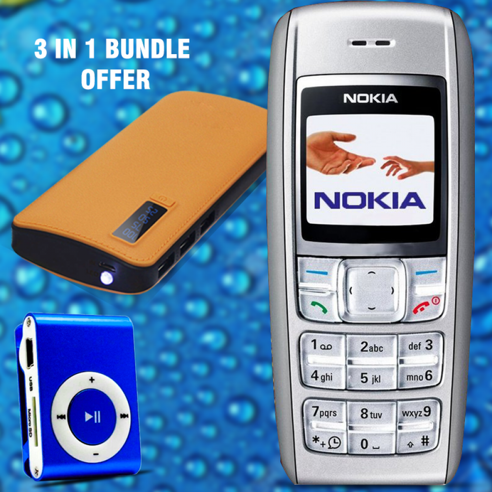 3 In 1 Bundle Offer, Nokia 1600, Mp3 Player, Max Universal 20000mah Power Bank With 2 USB Port With Torch
