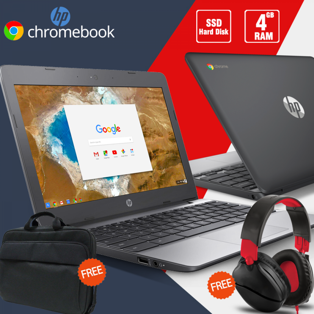 3 In 1 Bundle Offer, Hp Chrome white, Laptop-Bag, Head set, HP01BW