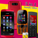 Limited 3 in 1 Bundle Offer, Nokia Asha 305, Safari-mobile 105, Odscn-mobile X2-02