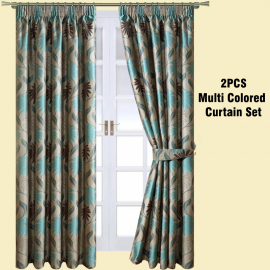 D7G Home Seasons Presents , Multi Colored Curtain Set, D70