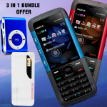 3 in 1 Bundle Offer, Nokia 5310 XpressMusic, MAX Universal 20000mAh Power Bank With 2 Usb Port With Tourch, Mp3 player, 5310MP