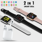 2 In 1 combo offer,  Smart watch 5 Android/Ios Bluetooth Calling Enabled Smart Watch, Inpods I12 Wireless Bluetooth White Airpods, Inpods I12