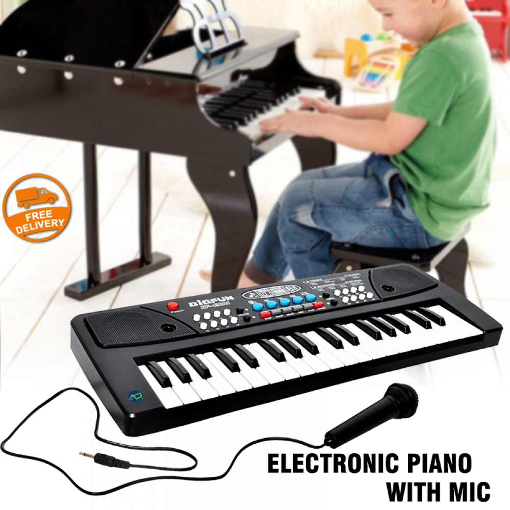 Music Senter 37 Keys Big Fun Musical Electronic Keyboard Piano With Mic Melody Mixing For Kid, AS777