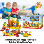 Smoneo Live Zone happy farm 48pcs Building Bricks Blocks Toys, 55006