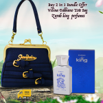Buy 2 In 1 Bundle Offer, Velina Fabbiano Tote Bag With Long Chine Handle For Women, Zarah king luxury perfumesو SB2678