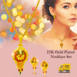 Sana 22K Gold Plated Necklace Set, BS524