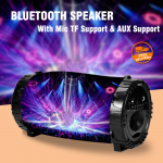 Universal Multi-Color Portable High Bass Stereo Wireless Bluetooth Speaker With Mic TF Support & AUX Support, Assorted Design, J-133