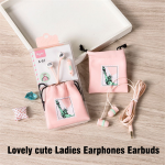 Lovely cute Ladies Earphones Earbuds 3.5mm mic, MC-87