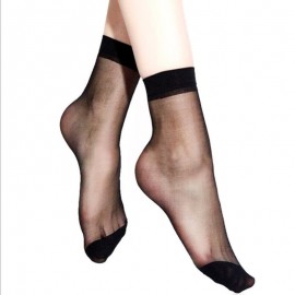 Five set Women Socks Transparent Ultra Thin Skin Color Socks, LS101