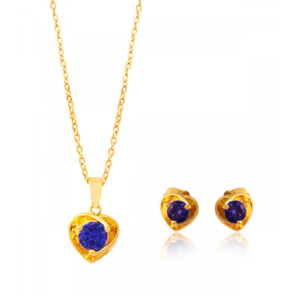 22K MILANO INDISH NECKLACE & EARINGS ML-34181