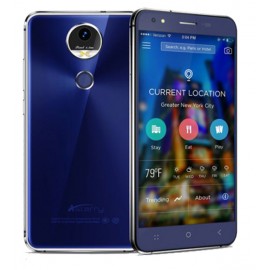 Astarry Sun4, Fingerprint SmartPhone, 4G/LTE, 32GB, Dual Camera, Blue  With 16GB Micro SD Memory Card Free 