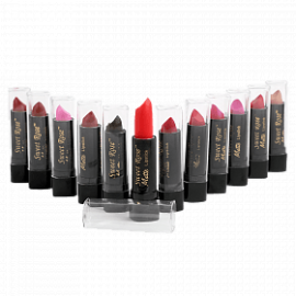 Sweet Rose Matte Lipstick 24 Pcs Set, With Free Macra Digital Unisex Watch, LS010