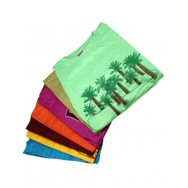 Universl T13, 12Pcs Set Assorted Color T-Shirt For Men, Size M