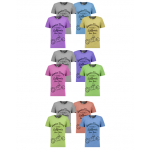12Pcs Universal Set Assorted Color T-Shirt Unisex, TR6385