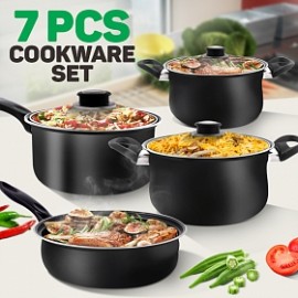 New 7 pcs Non Stick Cookware Set, NC07