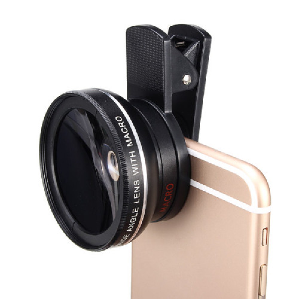 Universal Multi, Color Clip-On 0.45X Wide Angle, Macro Photo Shoot Lens For Smartphones