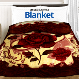 Flannel Double Size Fleece Blanket , BT896