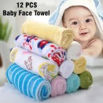 RZ Baby Face Towel 12 Pcs Set 11 x 25 CM, Assorted Color, TW741