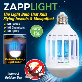 Zapp Light Bulb that Kills Insects and Mosquitos, TF555