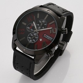 Buy 1 Get 1 Curren Sports Leather Fashion Watch For Men, 8243